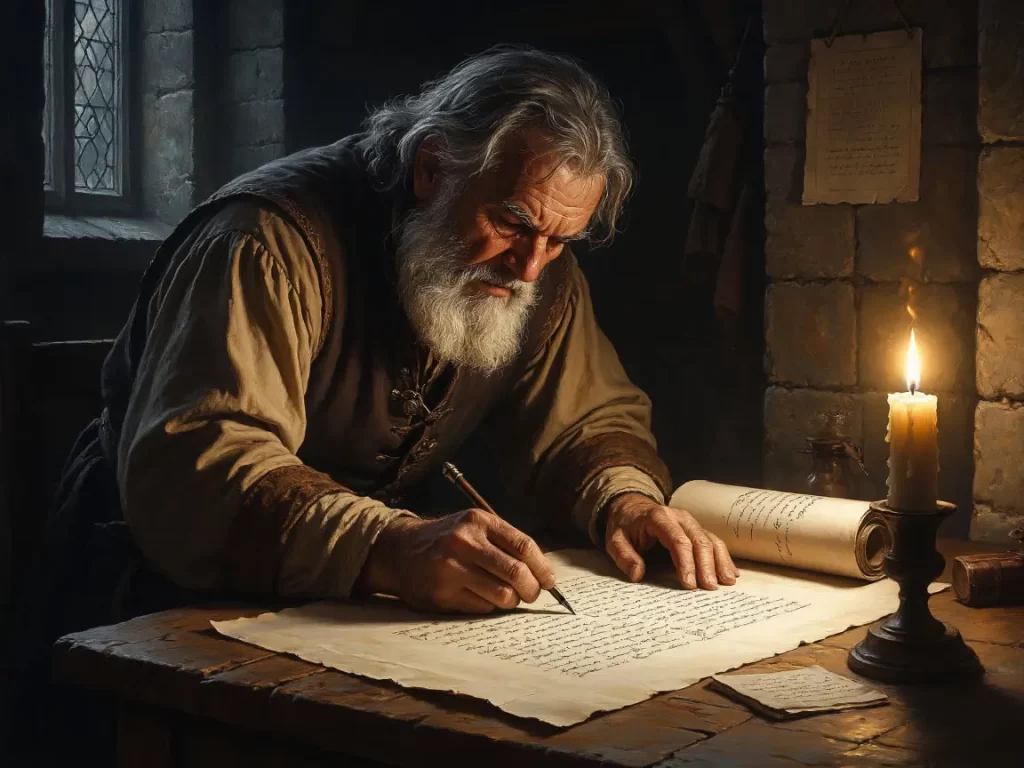 Так, по мнению Алисы летописцы трудились над рукописью